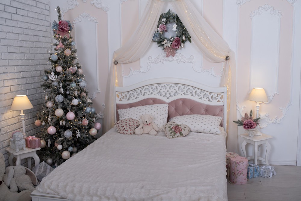 Chambre enfant décor Noël, courtier immobilier estrie
